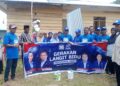 HUT ke-25, Partai Demokrat SBT Bantu Bangun Rumah Warga Korban Kebakaran